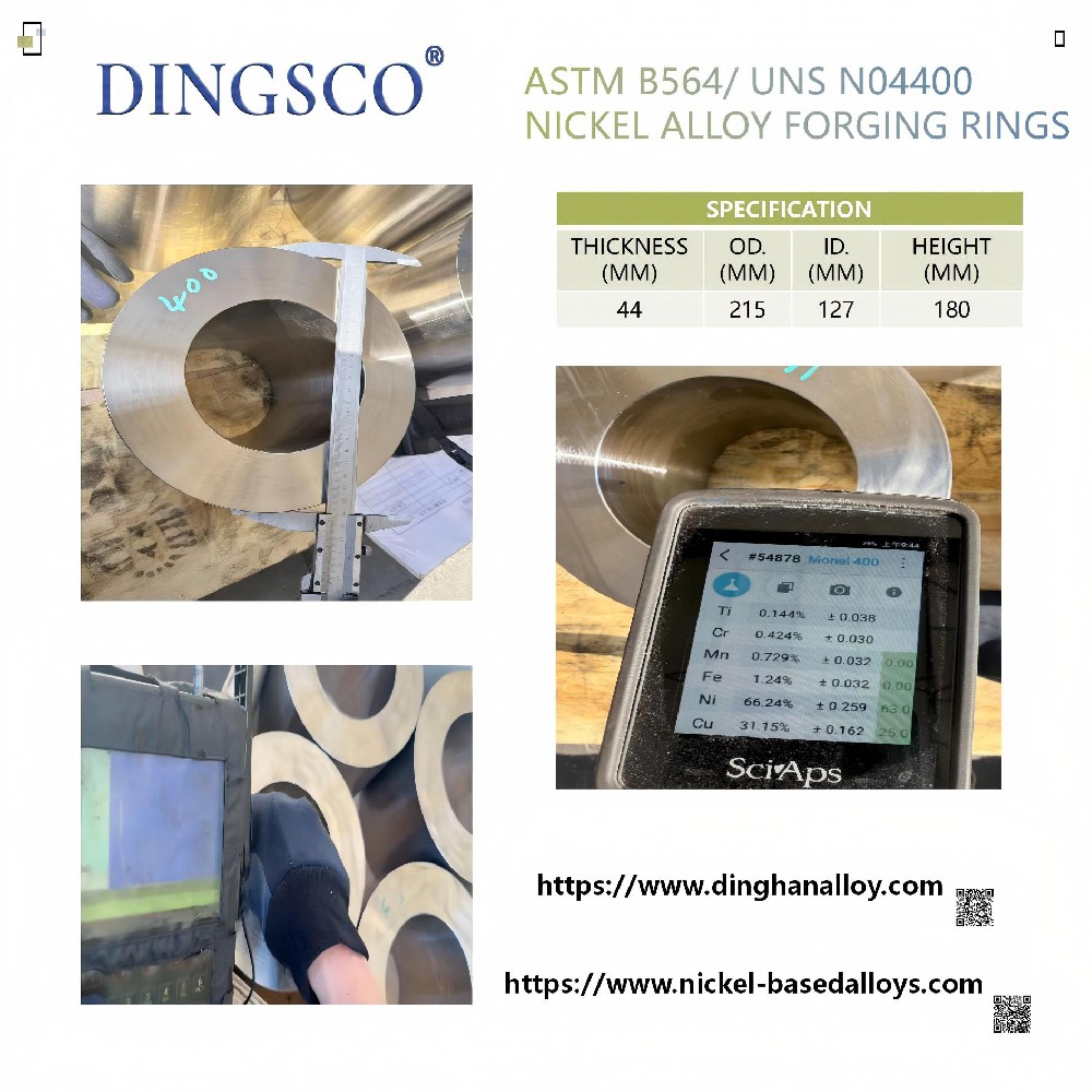 Striving for Excellence | Monel 400 (UNS N04400) Nickel-Based Alloy Forged Rings Shipped